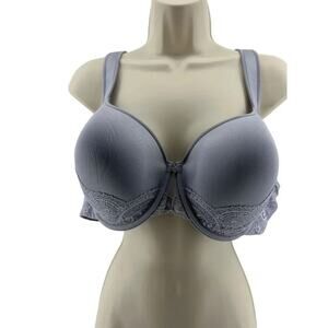 ThirdLove T Shirt Bra Lace Overlay Detail Soft Lilac 44B
